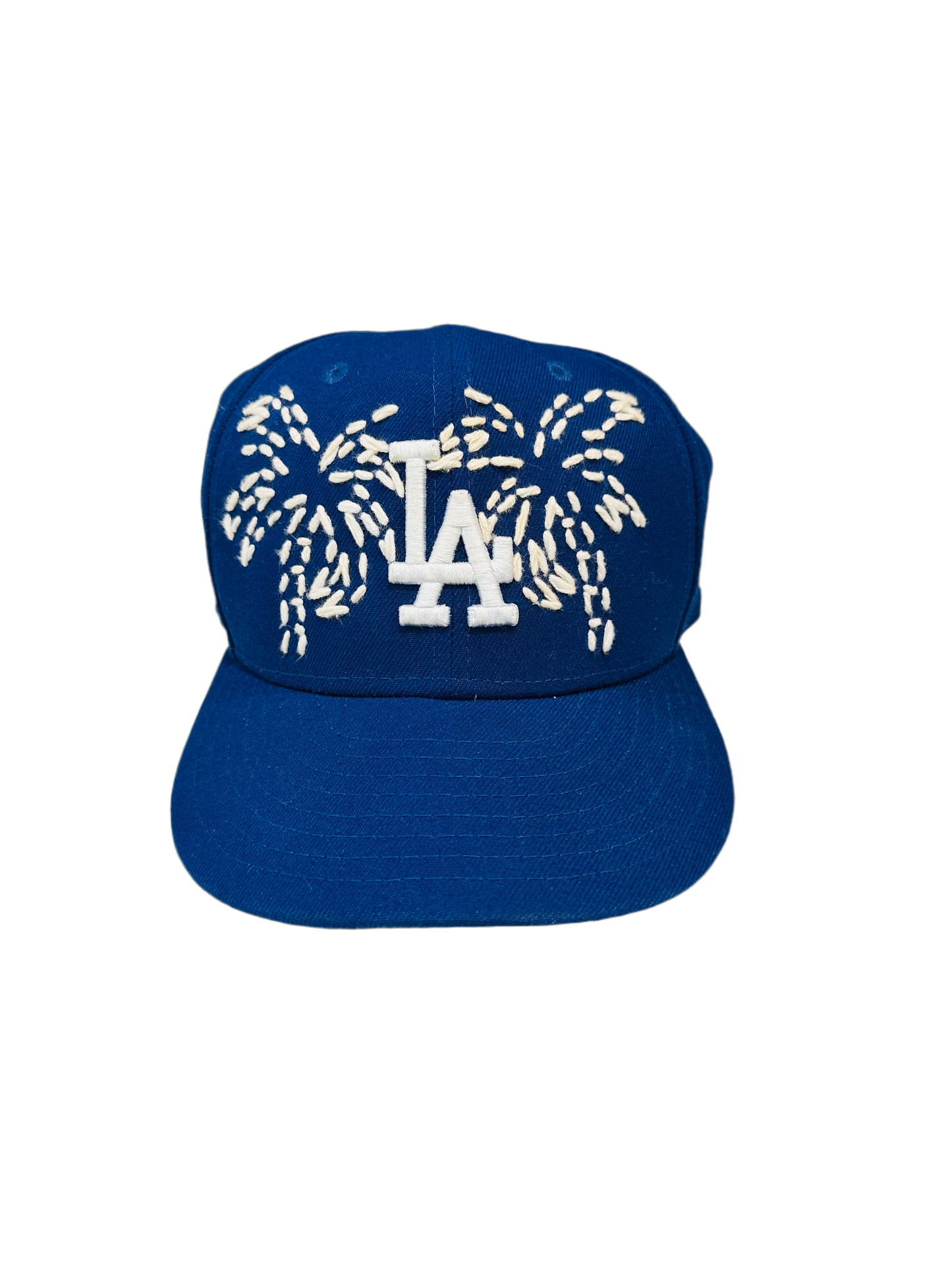 LA Dodgers Palm tree sashiko fitted